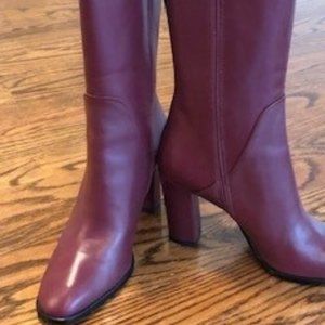 Via Spiga "Adrinna" Mid-Calf Boot in Terracotta Leather. Like New! Made in Italy